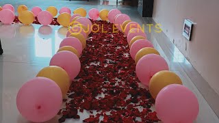 Welcome home decoration for baby girl, Balloon decoration at home for newborn baby #welcomedecor screenshot 1