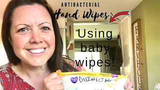 DIY Homemade Disinfectant Wipes using Baby Wipes!