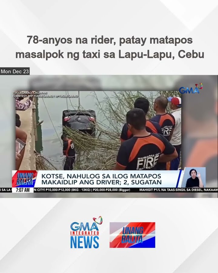 78-anyos na rider, patay matapos masalpok ng taxi sa Lapu-Lapu, Cebu | Unang Balita