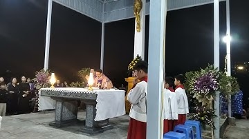 Thánh lễ cầu cho các linh hồn tại vườn thánh GX Nam Dư tối ngày 24-11-2025