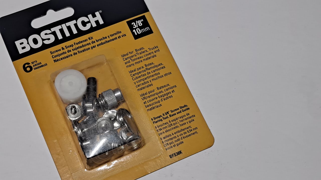Bostitch Screw and Snap Fastener kit YouTube