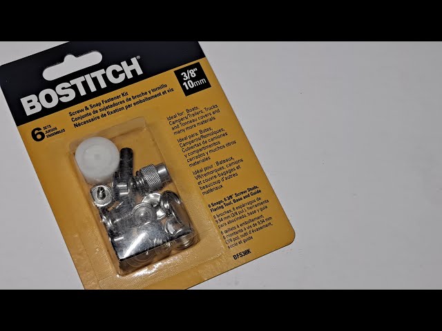 Bostitch Screw and Snap Fastener kit 