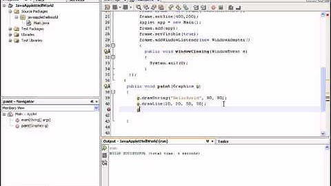 Developing Java Applets|Applet and Swing in Java|Java Video Tutorials