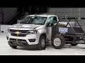2017 Chevrolet Colorado Extended Cab side IIHS crash test
