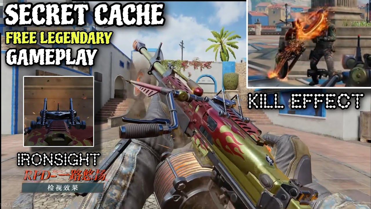 Secret Cache New FREE Legendary RPD Road mongrel Gameplay Ironsight ...