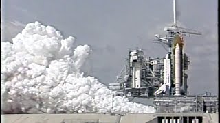 STS-49 Space Shuttle Endeavour Engine Test Firing