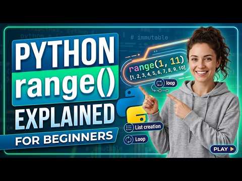 Python range() Function Explained for Beginners | Create Lists & Loops Easily