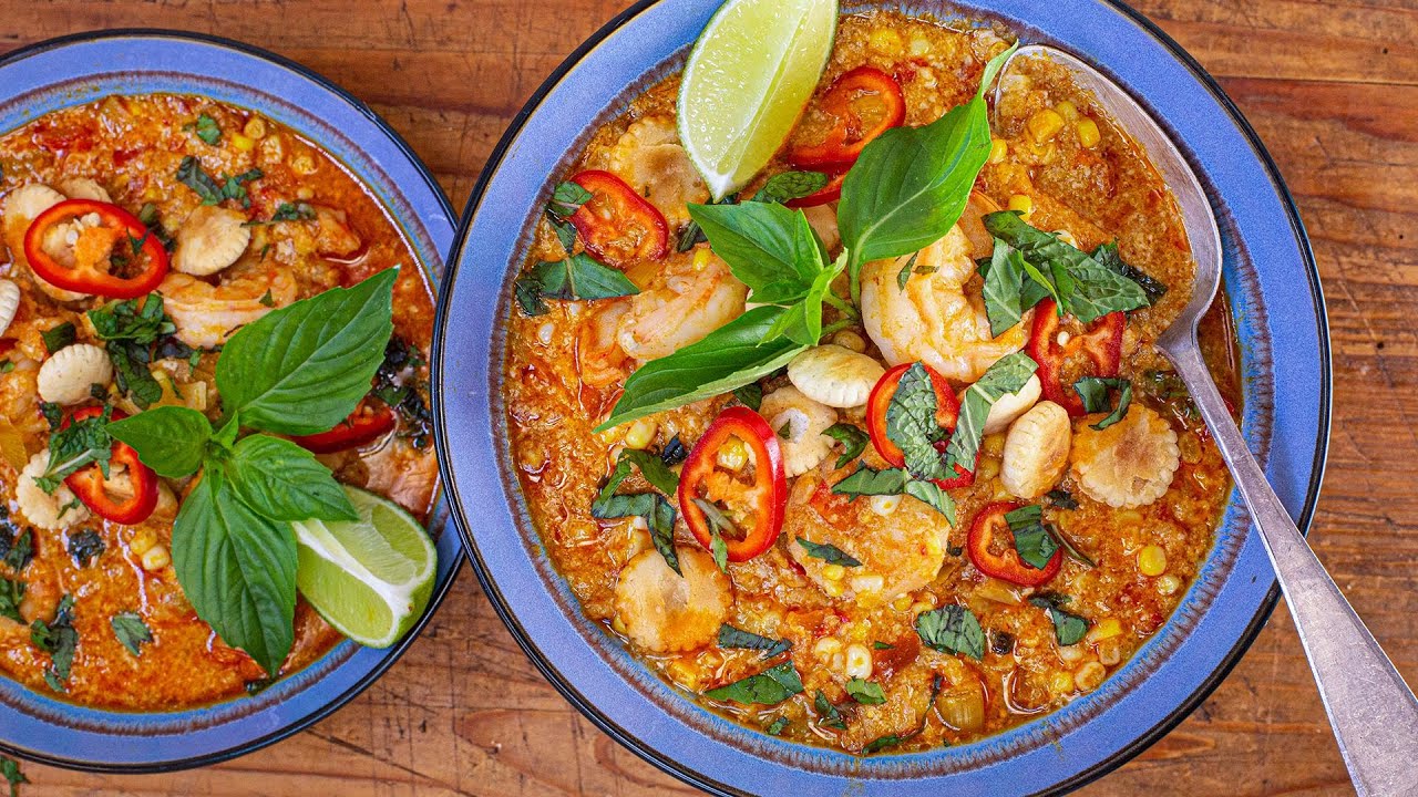 How To Make Thai Shrimp & Corn Chowder By Rachael | Rachael Ray Show