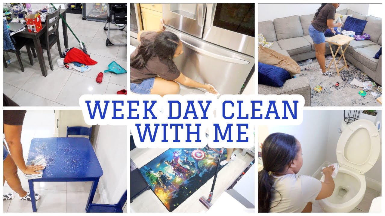 * NEW * MESSY WEEKDAY 2 DAY CLEAN WITH ME | CLEANING MOTIVATION - YouTube