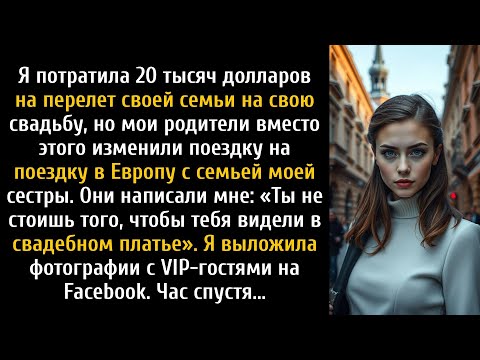 Потратил 20 тысяч долларов на перелет семьи на мою свадьбу, вместо этого они использовали его .....