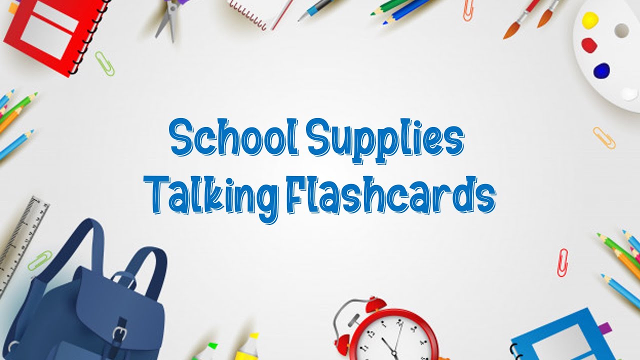 School Supplies Talking Flashcards Nikki's tOy sToRiEs YouTube