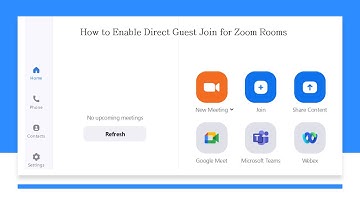 How to Enable Google Meet, Microsoft Teams, or Webex meetings on Zoom Rooms? | Direct Guest Join