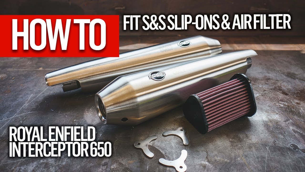 Royal Enfield Interceptor 650 with S&S Cycle slipons and air filter