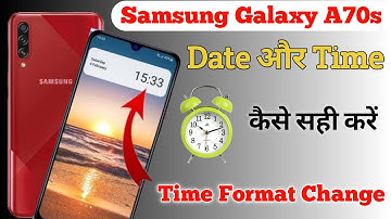 How to set date and time in Samsung mobile। Samsung a70s date and time settings । date and time set