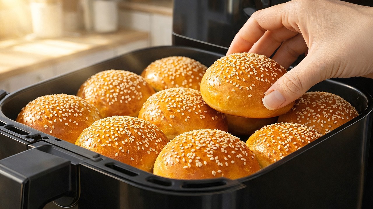 This bread in the Air Fryer turns out perfect the first time! A quick bread recipe for beginners!