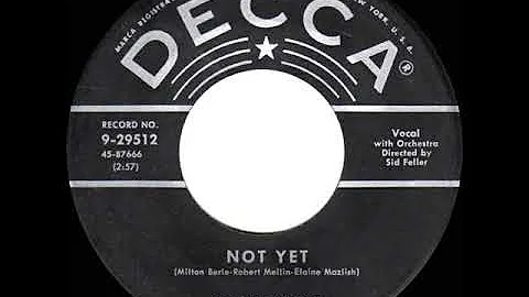1955 HITS ARCHIVE: Not Yet - Susan Hunter