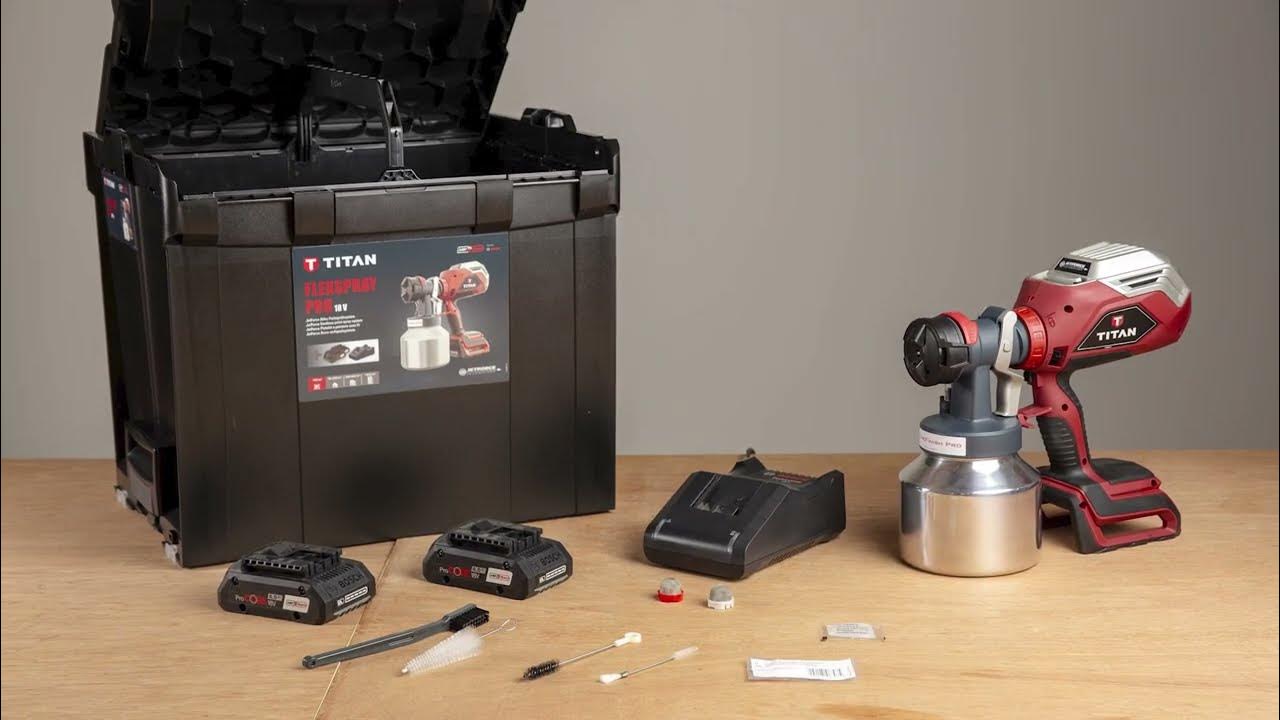 TITAN FlexSpray Pro 18V 2443233 YouTube