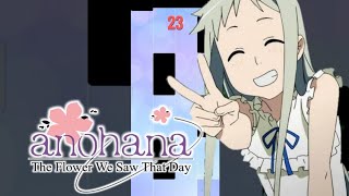 Ending 1 Anohana - [Secret Base] - Kimi ga Kureta Mono | Piano Tiles Anime (Full Video) screenshot 3
