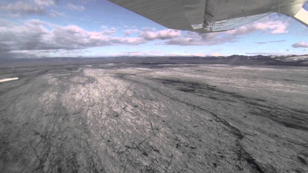 Iceland: Aerials from Myvatn and Glacier — Dyngjujökull, Iceland — video poster