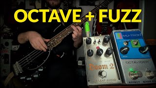 STACKED: @3LEAFAUDIO Doom 2 + Mutron Octavider  | Bass | theoandhispedals