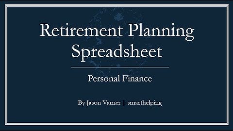 Retirement Planning Financial Model - Up to 50 Years