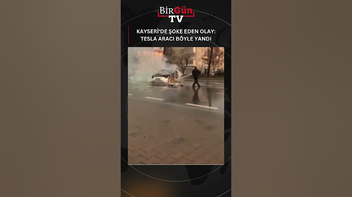 Kayseri'de şoke eden olay: Tesla aracı böyle yandı