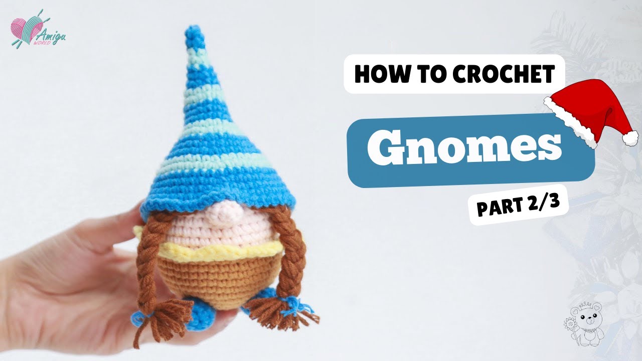 #387 | Christmas Gnomes Amigurumi (2/3) | How To Crochet Christmas Amigurumi Pattern | Amiguworld