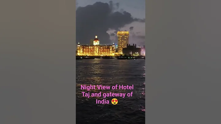Night View of Hotel Taj and gateway of India, Hotel Oberoi #nightbeauty of Mumbai #majesticviews