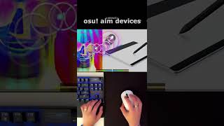 I Tried Osu! Aim Devices #shorts #osu #gamer #gaming #memes #pcs