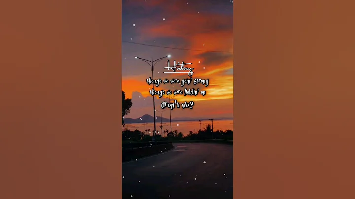 History (lyrics) - One Direction