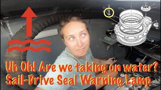 Uh Oh! Are we taking on water? Yanmar SailDrive Seal Warning Lamp!