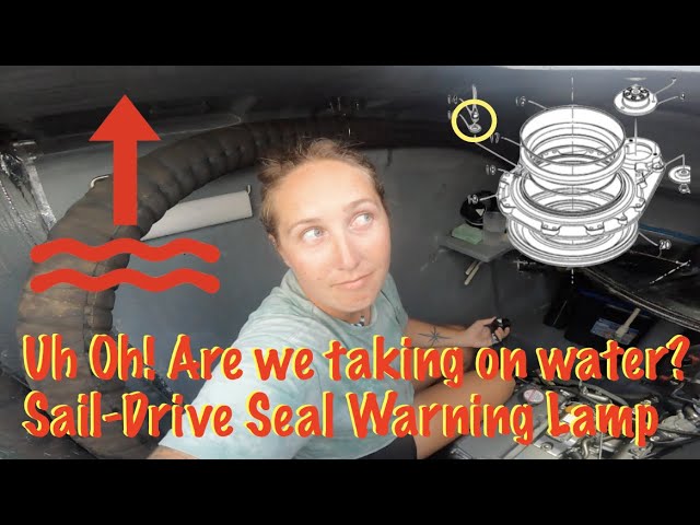 Uh Oh! Are we taking on water? Yanmar Sail-Drive Seal Warning Lamp!