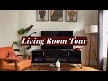 MY LIVING ROOM TOUR (FINALLY lol) Mid-Century Modern Afro Boho Decor