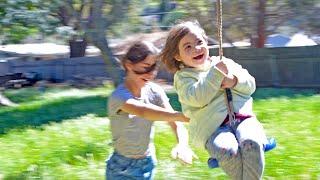 WE PUT A ZIPLINE IN OUR BACKYARD!!! by The Extra Fam 202 views 2 years ago 10 minutes, 54 seconds