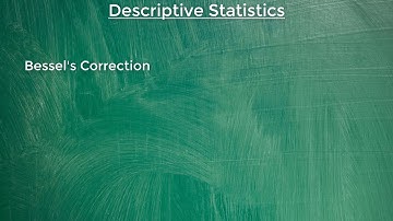 #2.6 Learn Descriptive Statistics: Bessel