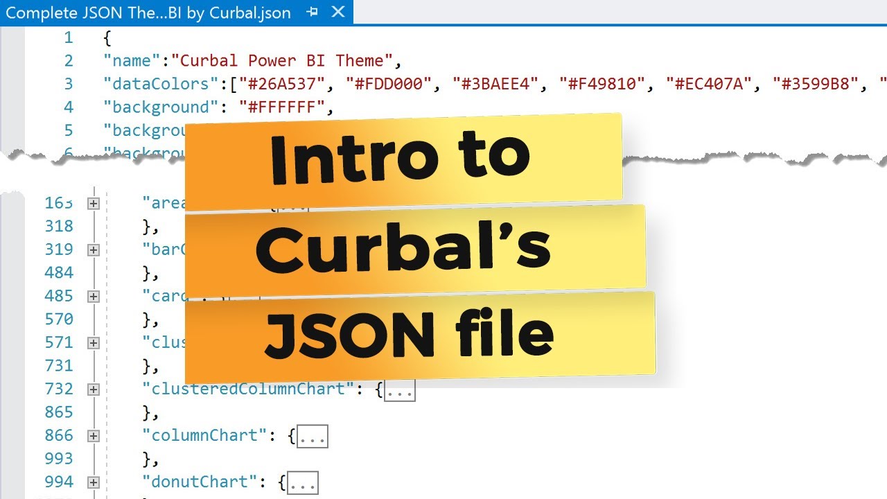 Complete JSON file for Power BI by Curbal - Tutorial