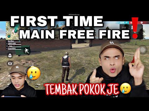 FREE FIRE❗️| FIRST TIME MAIN🥲| TEMBAK POKOK JE LA NOKK😭‼️| PERANG‼️