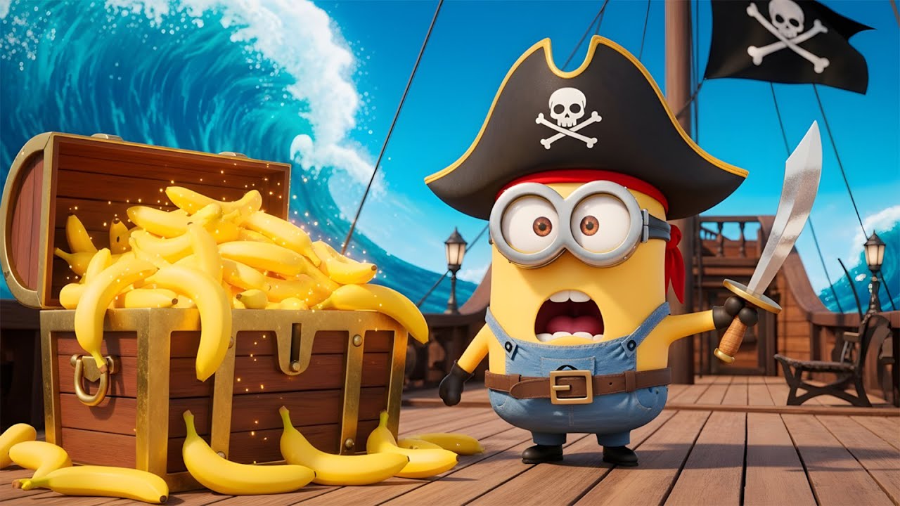 OH NO!🏴‍☠️ Minions Pirate Adventure! Banana Treasure Hunt 🍌💰 | Kids Cartoon Minions
