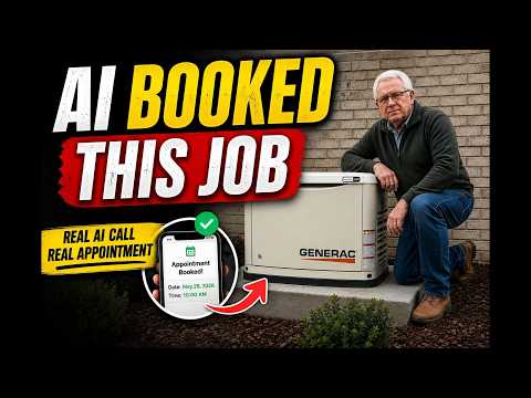 AI call recording — standby generator installation appointment booked