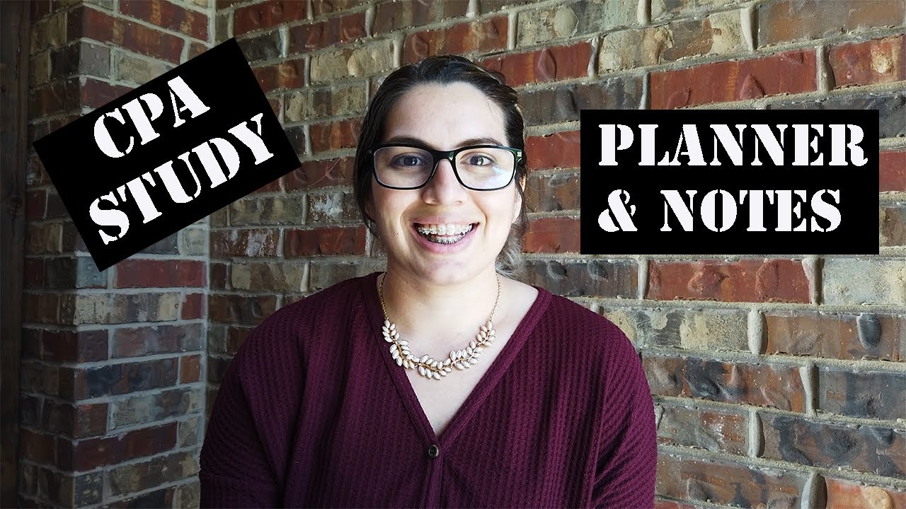 CPA Exam Study Planner & Notes