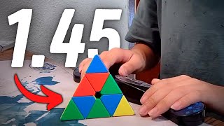 Famous Sub WORLD RECORD! | 1.45 YTPB2 Pyraminx Average! Wealth