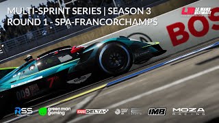 RCI TV | LMU | Multi-Sprint Series - Season 3 | Round 1 - Spa-Francorchamps | Live Commentary