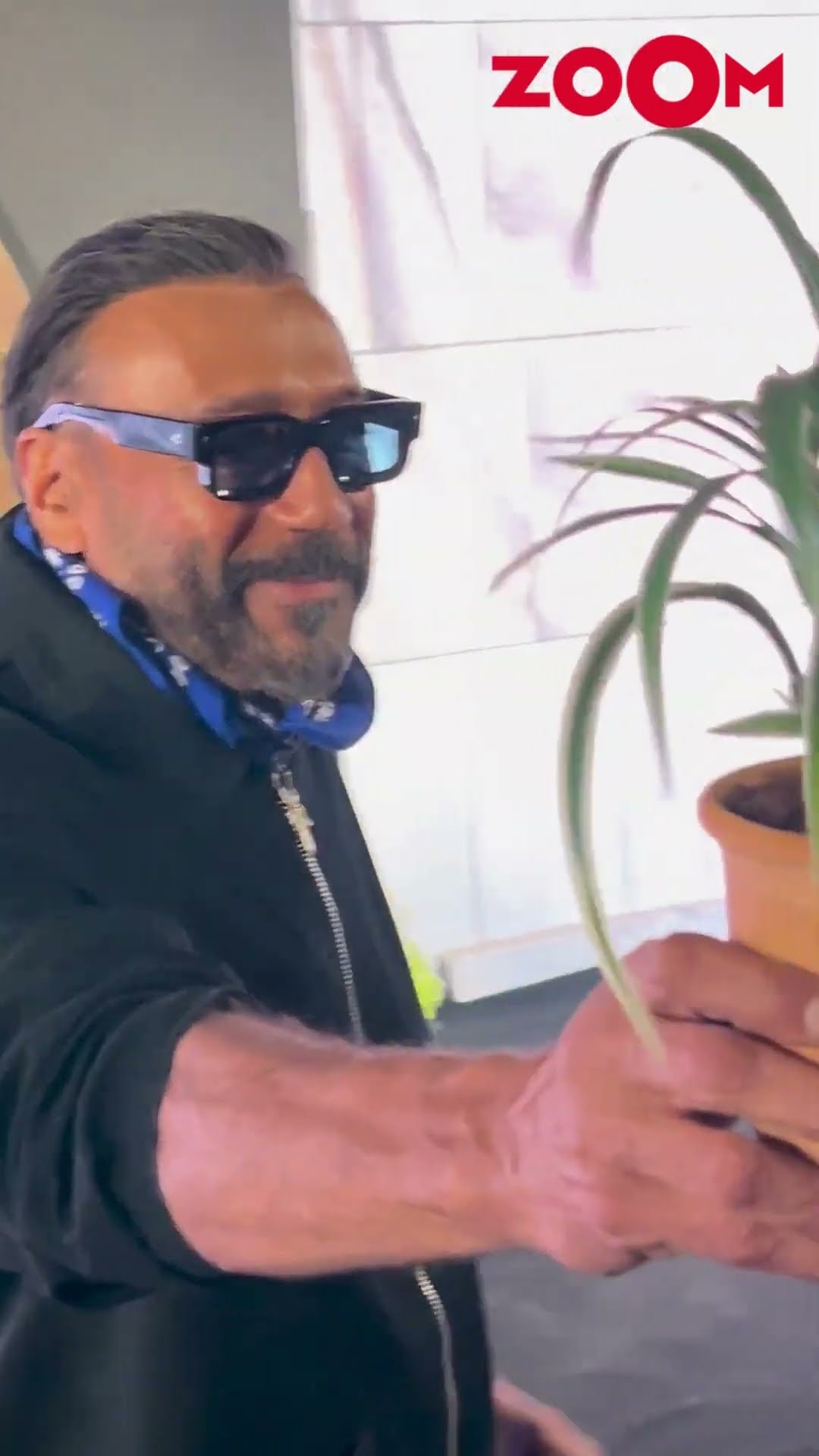 Jackie Shroff with his FAVOURITE 'Paudha' (plant) at every event he attended yesterday #shorts