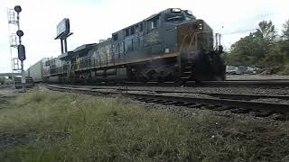 CSX 7304 Leads Mixed Freight With CSX 1875 - 10/27/2025