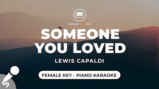 Someone You Loved - Lewis Capaldi (Female Key - Piano Karaoke) chords