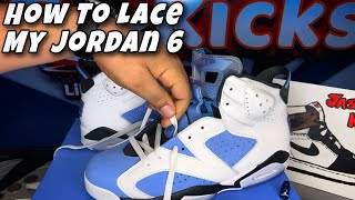 How to lace my Jordan 6 (TUTORIAL)