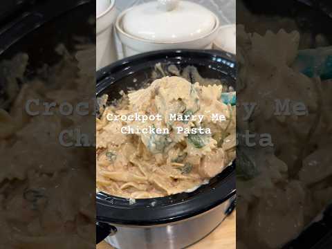 Crockpot Marry Me Chicken Pasta Recipe Pastatime Youtube Easyrecipe Cooking