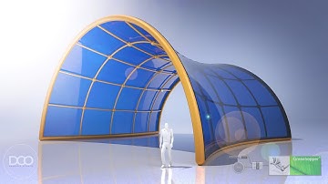 Rhino Grasshopper Architectural Space-frame with Connections