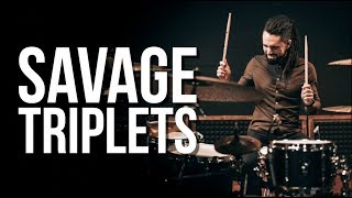 Savage Triplets | Drum Lesson | OrlandoDrummer