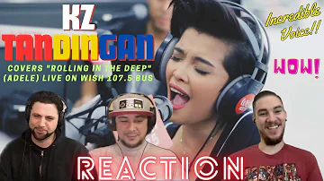 KZ Tandingan | REACTION |  covers "Rolling in the Deep" (Adele) LIVE on Wish 107.5 Bus